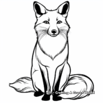 Classic Red Fox Coloring Pages 2