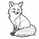 Classic Red Fox Coloring Pages 3
