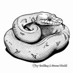 Coiling Anaconda Coloring Pages 1