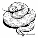 Coiling Anaconda Coloring Pages 4