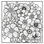 Colorful Floral Design Coloring Pages 2