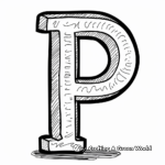 Comic Book Style Letter P Coloring Pages 2