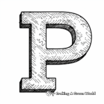 Comic Book Style Letter P Coloring Pages 4