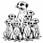 Complex Meerkat Colony Life Coloring Pages 4
