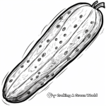 Cool Cucumber Coloring Pages 2