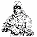 Cool Fortnite Characters Coloring Pages 1