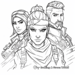 Cool Fortnite Characters Coloring Pages 2
