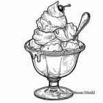 Cool Ice Cream Sundae Coloring Pages for Hot June Days 1