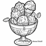 Cool Ice Cream Sundae Coloring Pages for Hot June Days 2