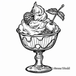 Cool Ice Cream Sundae Coloring Pages for Hot June Days 3