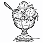 Cool Ice Cream Sundae Coloring Pages for Hot June Days 4