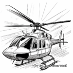 Cool Police Helicopter Coloring Page 1