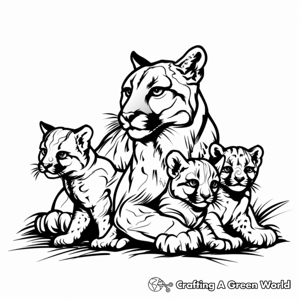 Cougar Coloring Pages - Free &amp; Printable!