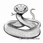 Creepy Viper Snake Coloring Pages 2