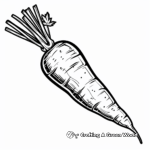 Crunchy Carrot Coloring Pages 1