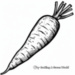 Crunchy Carrot Coloring Pages 2