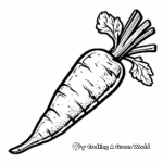 Crunchy Carrot Coloring Pages 3