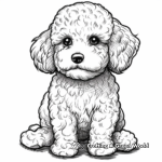 Cuddly Poodle Puppy Coloring Pages 2
