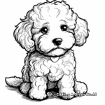 Cuddly Poodle Puppy Coloring Pages 3