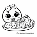 Dibujos para colorear de comida kawaii 4