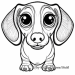 Dachshund Dog Face Coloring Pages: Fun for Everyone 1