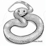 Dangerous Taipan Snake Coloring Pages 4