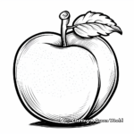 Delectable Peach Coloring Pages 3