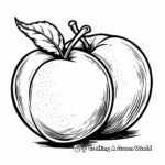 Delectable Peach Coloring Pages 4