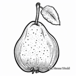 Delightful Pear Coloring Pages 1