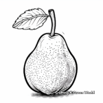 Delightful Pear Coloring Pages 2