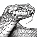 Detailed Anaconda Skin Pattern Coloring Pages for Adults 4