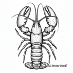 Detailed Astrological Cancer (Lobster) Sign Coloring Page 2