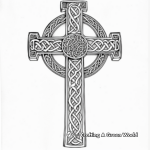 Detailed Celtic Cross Coloring Pages 2