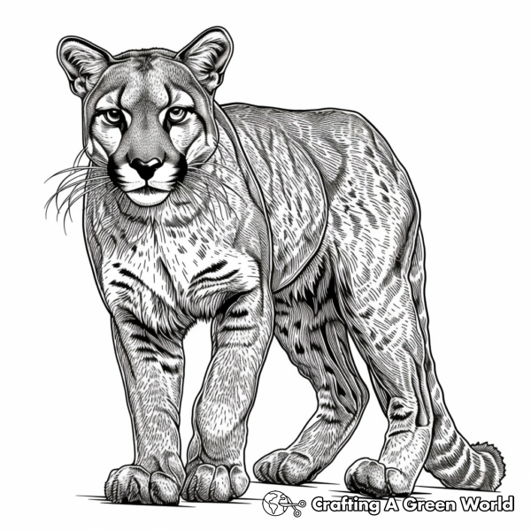 Cougar Coloring Pages - Free &amp; Printable!