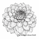 Detailed Dahlia Flower Printables 4