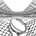 Detailed Football Stadium Coloring Pages 2