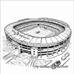 Detailed Football Stadium Coloring Pages 3