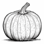 Detailed Harvest Pumpkin Coloring Pages for Adults 4