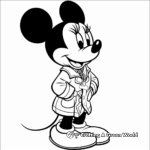 Detailed Minnie Mouse Fashionista Coloring Pages 4