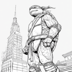 Detailed Mutant Ninja Turtles Coloring Pages for Adults 4
