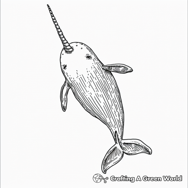 Realistic Whale Coloring Pages - Free &amp; Printable!