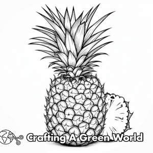 Pineapple Coloring Pages - Free &amp; Printable!