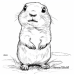 Detailed Prairie Dog Coloring Pages for Adults 1