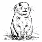 Detailed Prairie Dog Coloring Pages for Adults 2