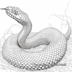 Detailed Rattle Snake Coloring Pages 4