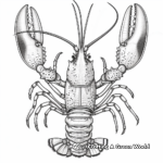 Detailed Spiny Lobster Coloring Page for Adults 4