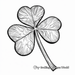 Detailed St. Patrick's Day Shamrock Coloring Pages for Adults 2