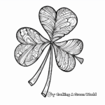 Detailed St. Patrick's Day Shamrock Coloring Pages for Adults 3