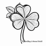 Detailed St. Patrick's Day Shamrock Coloring Pages for Adults 4