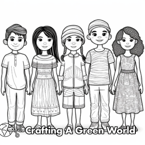 Paper Doll Coloring Pages - Free &amp; Printable!